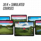 MLM2PRO Launch Monitor Golf Simulator | Swing Trainer & Shot Tracker for Home & Driving Range | Golf Training Aid (3 Chrome Tour Balls)